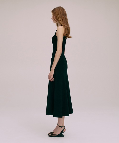 EIMY ISTOIRE（エイミーイストワール）の「ASSIETTE BUTTON KNIT DRESS（ワンピース・レディース・ブラック/バーガンディー/ベージュ・38/36）」の9枚目の写真