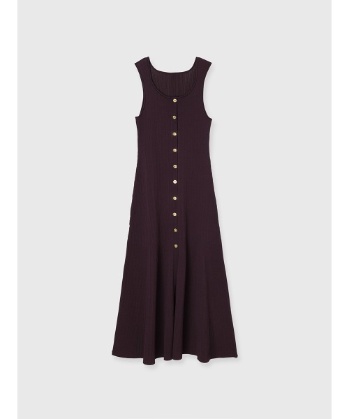 EIMY ISTOIRE（エイミーイストワール）の「ASSIETTE BUTTON KNIT DRESS（ワンピース・レディース・ブラック/バーガンディー/ベージュ・38/36）」の15枚目の写真
