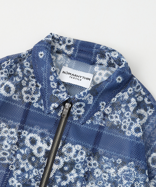 JOURNAL STANDARD(ジャーナルスタンダード)の「NOMARHYTHM / ノーマリズム EX Mesh Jacket(その他アウター・メンズ・ネイビー/ブラウン・MEDIUM/LARGE)」の4枚目の写真