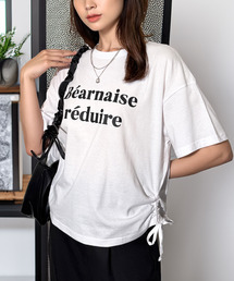 サイドシャーリング 美シルエット ソフトコットンTシャツ
