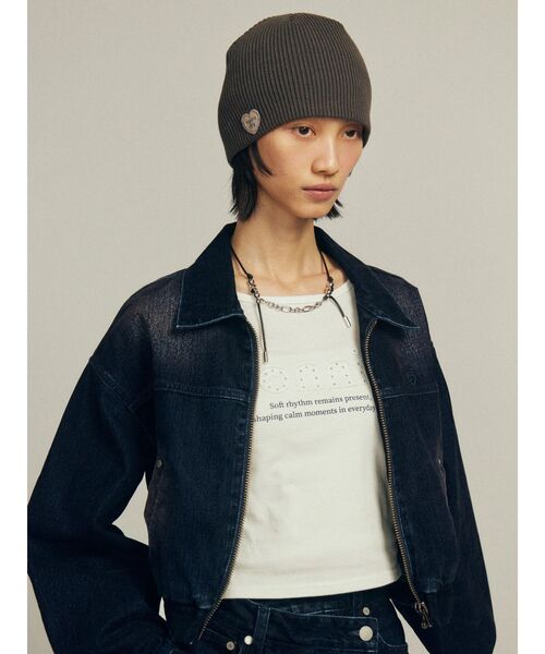 EMODA(エモダ)の「ロゴパッチロンT(Tシャツ/カットソー・レディース・イエロー/ホワイト/ブラウン/グレー・FREE)」の21枚目の写真