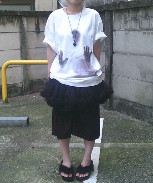 Never mind the XU / Chikashitsu+（ネバーマインド ザ エックスユー / チカシツプラス）の「【Nerd out XU】seven point stripe wide leg pants / 【ナードアウトエックスユー】セブンポイントストライプワイドレッグパンツ＜着用動画あり＞（スラックス・メンズ・グレー/ブラック・M）」の14枚目の写真