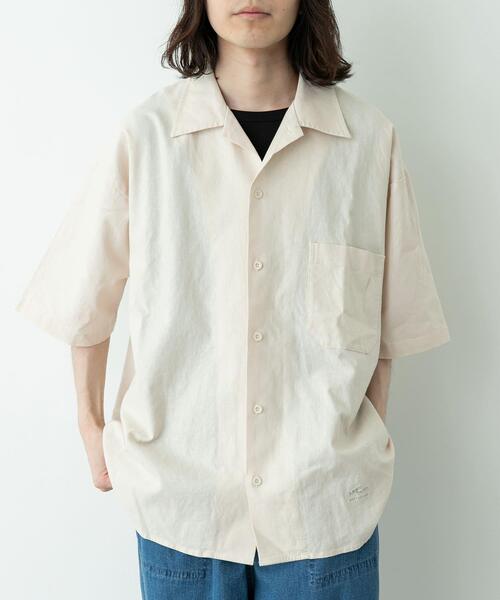 ARMY TWILL(アーミーツイル)の「ARMY TWILL COTTON LINEN HS SHIRTS(シャツ/ブラウス・メンズ・ホワイト系その他/ピンク/チャコールグレー/グリーン・MEDIUM/SMALL)」の2枚目の写真