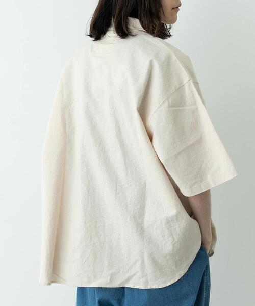 ARMY TWILL(アーミーツイル)の「ARMY TWILL COTTON LINEN HS SHIRTS(シャツ/ブラウス・メンズ・ホワイト系その他/ピンク/チャコールグレー/グリーン・MEDIUM/SMALL)」の6枚目の写真
