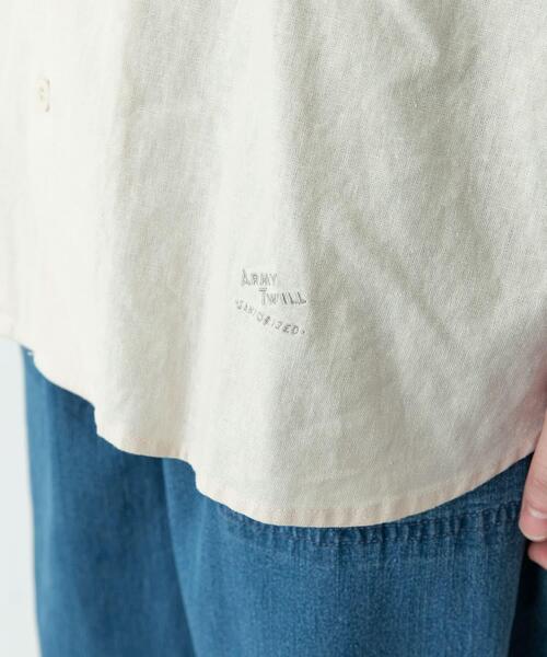 ARMY TWILL(アーミーツイル)の「ARMY TWILL COTTON LINEN HS SHIRTS(シャツ/ブラウス・メンズ・ホワイト系その他/ピンク/チャコールグレー/グリーン・MEDIUM/SMALL)」の7枚目の写真