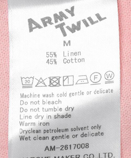 ARMY TWILL(アーミーツイル)の「ARMY TWILL COTTON LINEN HS SHIRTS(シャツ/ブラウス・メンズ・ホワイト系その他/ピンク/チャコールグレー/グリーン・MEDIUM/SMALL)」の20枚目の写真