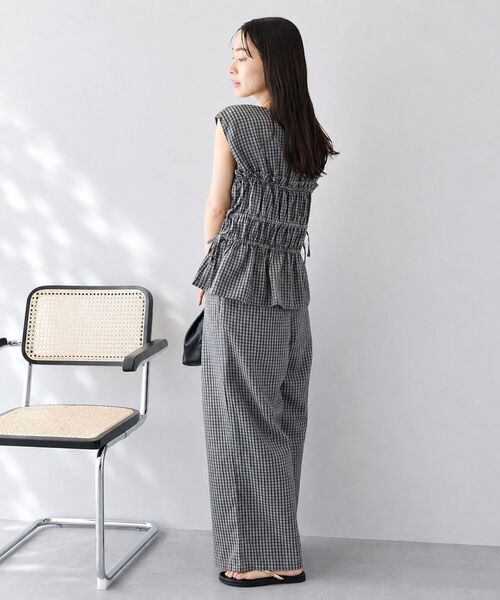CRAFT STANDARD BOUTIQUE(クラフトスタンダードブティック)の「サッカーチェックブラウス(シャツ/ブラウス・レディース・ライトブルー/グレー・FREE)」の11枚目の写真