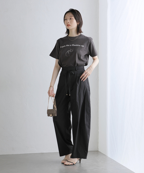 La TOTALITE(ラトータリテ)の「REGENCY WORKS/リージェンシー ワークス CAT Tシャツ(Tシャツ/カットソー・レディース・チャコールグレー/ホワイト・FREE)」の22枚目の写真