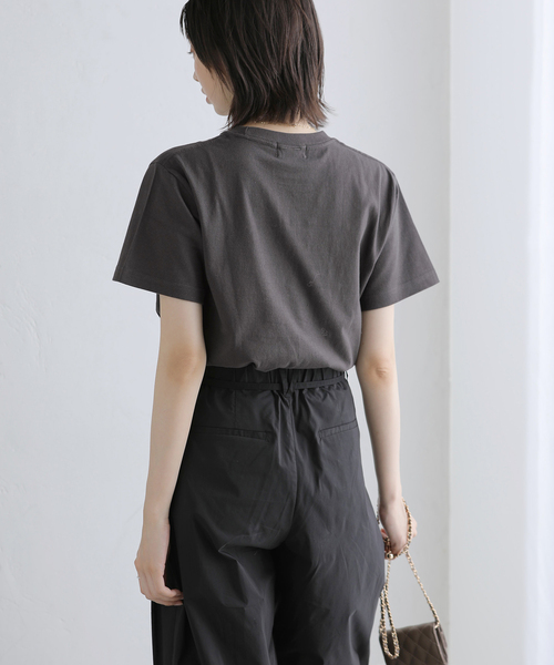 La TOTALITE(ラトータリテ)の「REGENCY WORKS/リージェンシー ワークス CAT Tシャツ(Tシャツ/カットソー・レディース・チャコールグレー/ホワイト・FREE)」の3枚目の写真