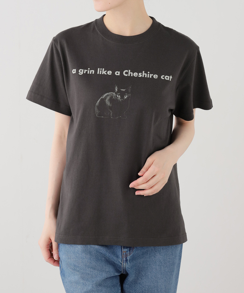 La TOTALITE(ラトータリテ)の「REGENCY WORKS/リージェンシー ワークス CAT Tシャツ(Tシャツ/カットソー・レディース・チャコールグレー/ホワイト・FREE)」の14枚目の写真