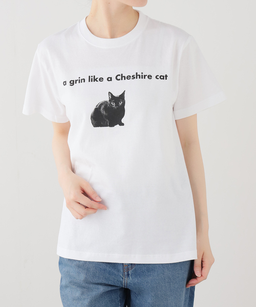 La TOTALITE(ラトータリテ)の「REGENCY WORKS/リージェンシー ワークス CAT Tシャツ(Tシャツ/カットソー・レディース・チャコールグレー/ホワイト・FREE)」の17枚目の写真