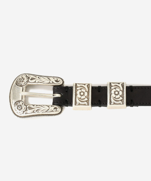 J&M Davidson（ジェイアンドエムデヴィッドソン）の「J&M DAVIDSON | ウェスタンバックルレザーベルト UNISEX（ベルト・レディース・ブラック・32/36）」の2枚目の写真