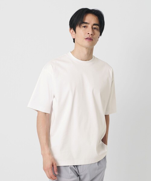 BEAUTY&YOUTH UNITED ARROWS（ビューティーアンドユースユナイテッドアローズ）の「クール デオドラント クルーネック Tシャツ 接触冷感 抗菌防臭（Tシャツ/カットソー・メンズ・ホワイト/ネイビー/ブラック・M/XL/S/L）」の5枚目の写真