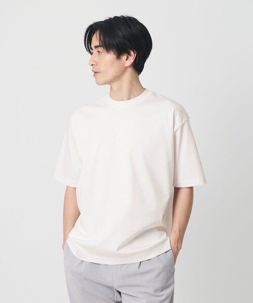BEAUTY&YOUTH UNITED ARROWS（ビューティーアンドユースユナイテッドアローズ）の「クール デオドラント クルーネック Tシャツ 接触冷感 抗菌防臭（Tシャツ/カットソー・メンズ・ホワイト/ネイビー/ブラック・M/XL/S/L）」の6枚目の写真