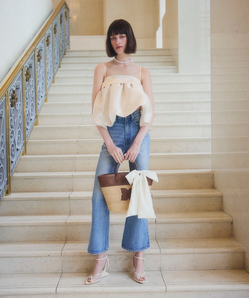 EIMY ISTOIRE(エイミーイストワール)の「STRECH FLARE DENIM(デニムパンツ・レディース・ブルー/ライトブルー・23/22/25/24)」の7枚目の写真