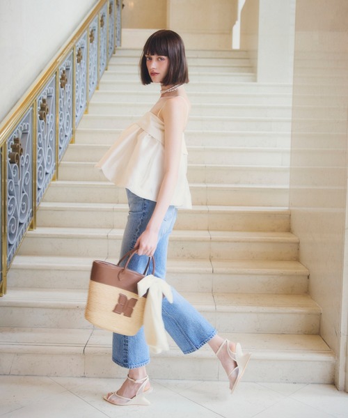 EIMY ISTOIRE(エイミーイストワール)の「STRECH FLARE DENIM(デニムパンツ・レディース・ブルー/ライトブルー・23/22/25/24)」の8枚目の写真