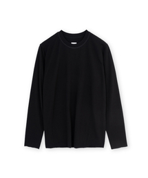 BROWNYARD BALANCE（ブラウンヤード・バランス）の「ソフトウールブレンドロングスリーブ、ブラック（Tシャツ/カットソー）」