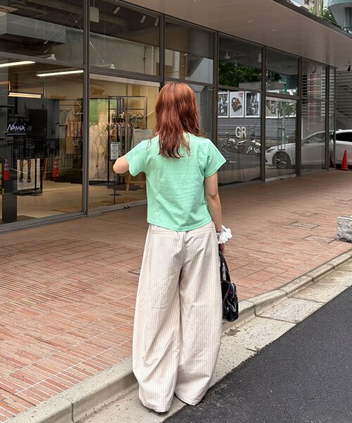 CIAOPANIC(チャオパニック)の「【2サイズ展開】カワイイプリントTEE(Tシャツ/カットソー・レディース・ネイビー/ホワイト/グリーン/ブルー/オフホワイト/ミント・FREE/X-SMALL)」の16枚目の写真