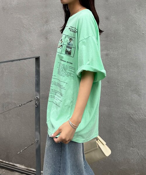 CIAOPANIC(チャオパニック)の「【2サイズ展開】カワイイプリントTEE(Tシャツ/カットソー・レディース・ネイビー/ホワイト/グリーン/ブルー/オフホワイト/ミント・FREE/X-SMALL)」の19枚目の写真
