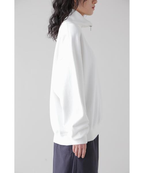YLEVE(イレーヴ)の「Y / ORGANIC COTTON BLEND HEAVY WEIGHT FLEECE HALF ZIP(スウェット・メンズ・ホワイト・4)」の2枚目の写真