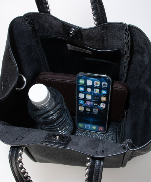 cache cache(カシュ カシュ)の「カシュカシュ cachecache / ミニショルダー付ボールチェーン2wayトートバッグ(トートバッグ・レディース・ブラック/ブラウン/ライトグレー/ベージュ系その他・FREE)」の12枚目の写真