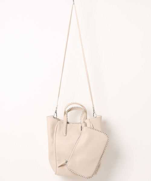 cache cache(カシュ カシュ)の「カシュカシュ cachecache / ミニショルダー付ボールチェーン2wayトートバッグ(トートバッグ・レディース・ブラック/ブラウン/ライトグレー/ベージュ系その他・FREE)」の22枚目の写真