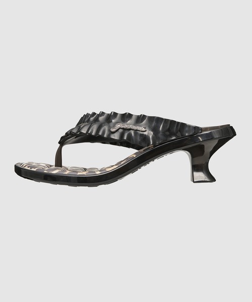 ~6/20限定価格⭐︎ GANNI smock flatform サンダル 黒 GANNI（ガニー）の「GANNI(ガニー) Smock Flatform Sandals（サンダル