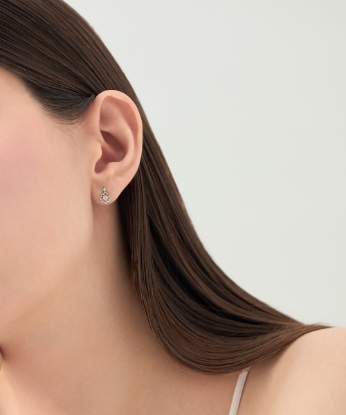 4℃（ヨンドシー）の「【Summer Collection】K10ホワイトゴールド ピアス（ピアス（両耳用）・レディース・ホワイトゴールド・FREE）」の2枚目の写真