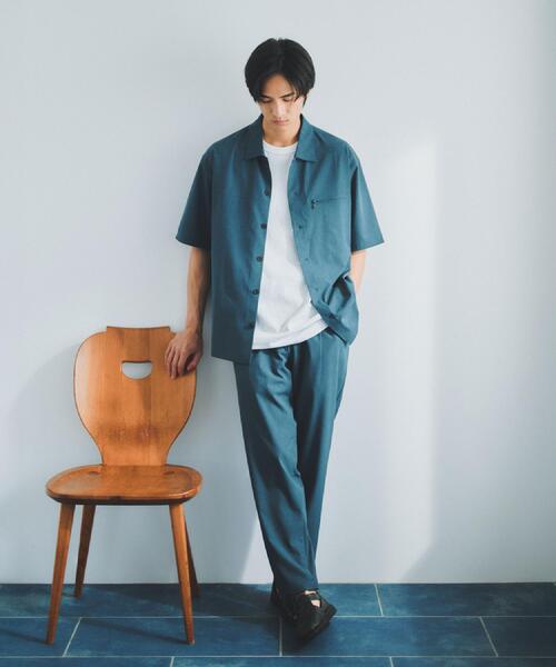 THE SHOP TK （ザ ショップ ティーケー ）の「【吸水速乾／接触冷感／防シワ／ベルト要らず／マシンウォッシャブル】ハイドロクールイージーパンツ（その他パンツ・メンズ・ベージュ/ブルーグリーン/ブラック・01/02/03/04）」の7枚目の写真