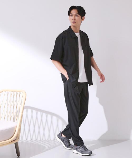 THE SHOP TK （ザ ショップ ティーケー ）の「【吸水速乾／接触冷感／防シワ／ベルト要らず／マシンウォッシャブル】ハイドロクールイージーパンツ（その他パンツ・メンズ・ベージュ/ブルーグリーン/ブラック・01/02/03/04）」の9枚目の写真