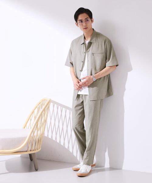 THE SHOP TK （ザ ショップ ティーケー ）の「【吸水速乾／接触冷感／防シワ／ベルト要らず／マシンウォッシャブル】ハイドロクールイージーパンツ（その他パンツ・メンズ・ベージュ/ブルーグリーン/ブラック・01/02/03/04）」の11枚目の写真