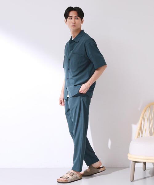 THE SHOP TK （ザ ショップ ティーケー ）の「【吸水速乾／接触冷感／防シワ／ベルト要らず／マシンウォッシャブル】ハイドロクールイージーパンツ（その他パンツ・メンズ・ベージュ/ブルーグリーン/ブラック・01/02/03/04）」の13枚目の写真