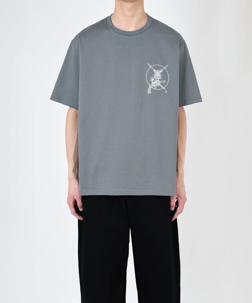 LAD MUSICIAN(ラッドミュージシャン)の「BIG T-SHIRT(Tシャツ/カットソー・メンズ・ブルー系/ブラック/ホワイト/グレー系/ピンクベージュ・44/46/42)」の13枚目の写真