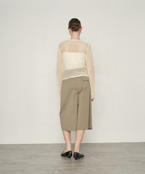 uchi.(ウチ)の「ウエストベルト付きバルーンハーフパンツ(その他パンツ・レディース・ブラック/ベージュ・MEDIUM/LARGE)」の9枚目の写真