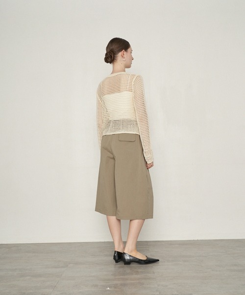uchi.(ウチ)の「ウエストベルト付きバルーンハーフパンツ(その他パンツ・レディース・ブラック/ベージュ・MEDIUM/LARGE)」の10枚目の写真
