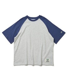 DISCUS ATHLETIC ラグラン配色ワイドTシャツ