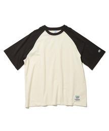 DISCUS ATHLETIC ラグラン配色ワイドTシャツ