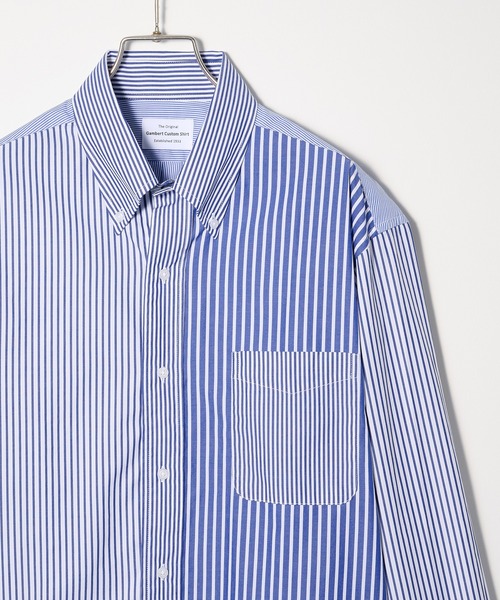 GAMBERT CUSTOM SHIRT(ギャンバードカスタムシャツ)の「【GAMBERT】PATCH WORK SHIRT(シャツ/ブラウス・メンズ・ブルー系その他2/ブルー系その他・M/L)」の2枚目の写真