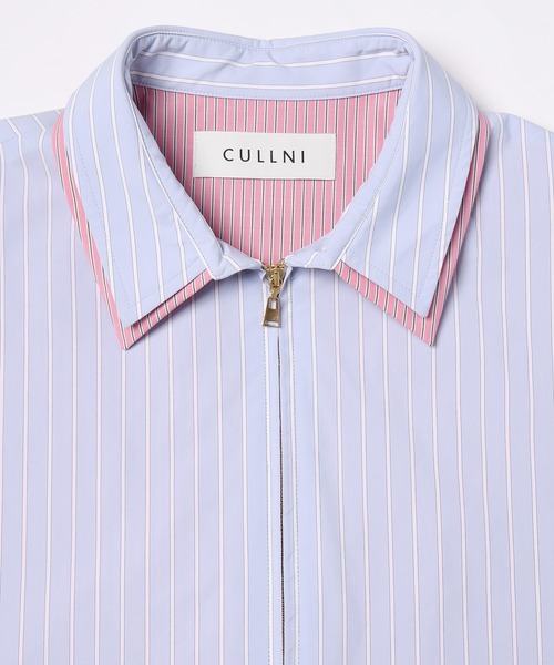 CULLNI(クルニ)の「Stripe Typewriter Layered Long Sleeve Shirt(シャツ/ブラウス・メンズ・ブルー系/ホワイト/ブルー/ライトブルー・2/1/0)」の20枚目の写真