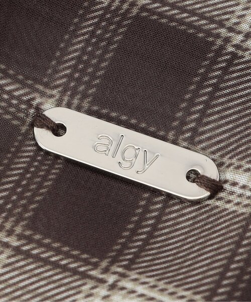 algy(アルジー)の「シアーチェック長袖シャツ(シャツ/ブラウス・キッズ・ブラウン/グレー・140/150/160/120/130)」の7枚目の写真