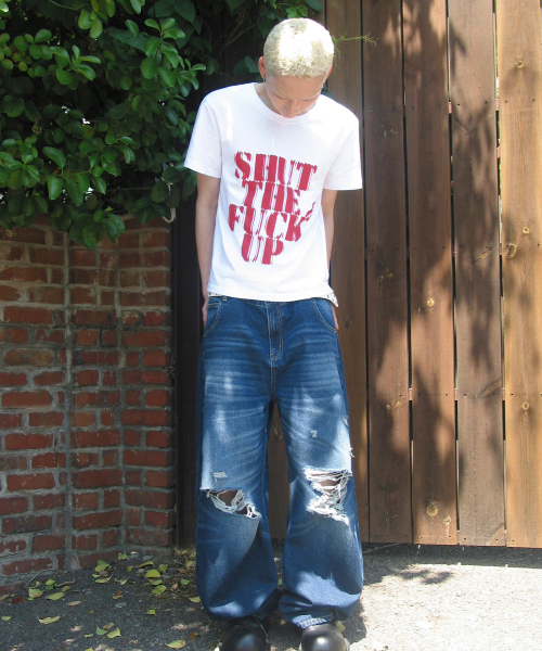 SCALLYWAG（スカリーワグ）の「VTG スクラッチダメージセギングデニムパンツ[インディゴ]（デニムパンツ・レディース・その他・SMALL/MEDIUM/LARGE/X-LARGE）」の7枚目の写真