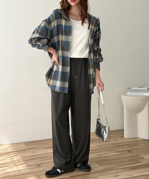 GeeRA(ジーラ)の「カットメルトンとろみイージーパンツ(その他パンツ・レディース・チャコール/ベージュ/ブラック・X-LARGE/XX-LARGE/LARGE/MEDIUM/SMALL)」の11枚目の写真