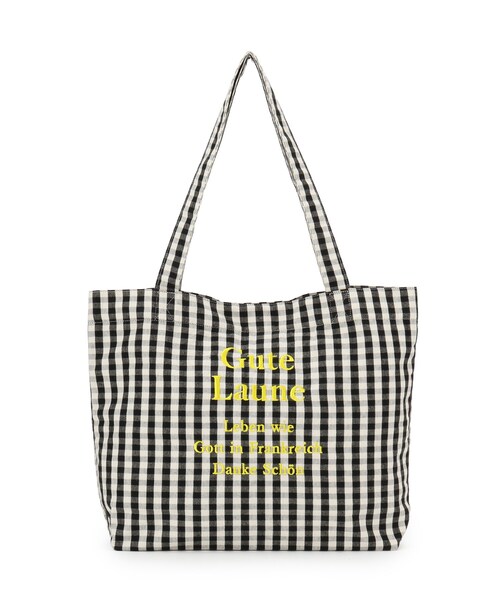 ITS'DEMO(イッツデモ)の「ロゴ刺繍ラージトート(トートバッグ・レディース・グレー系2/アイボリー/ブラック系1/グレー・00)」の19枚目の写真