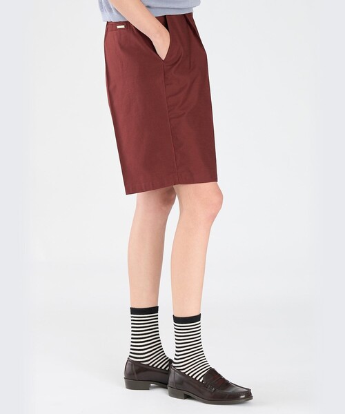 To b. by agnes b.(トゥービーバイアニエスベー)の「コットン ハーフパンツ(その他パンツ・レディース・ボルドー・36/38/40)」の5枚目の写真