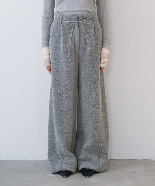muller of yoshiokubo(ミュラーオブヨシオクボ)の「muller of yoshiokubo ミュラーオブヨシオクボ / POLAR PANTS ポーラーパンツ / MLF26418(その他パンツ・レディース・ブラック/グレー・38/36)」の2枚目の写真