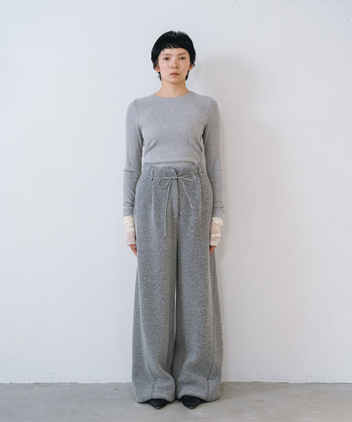 muller of yoshiokubo(ミュラーオブヨシオクボ)の「muller of yoshiokubo ミュラーオブヨシオクボ / POLAR PANTS ポーラーパンツ / MLF26418(その他パンツ・レディース・ブラック/グレー・38/36)」の3枚目の写真