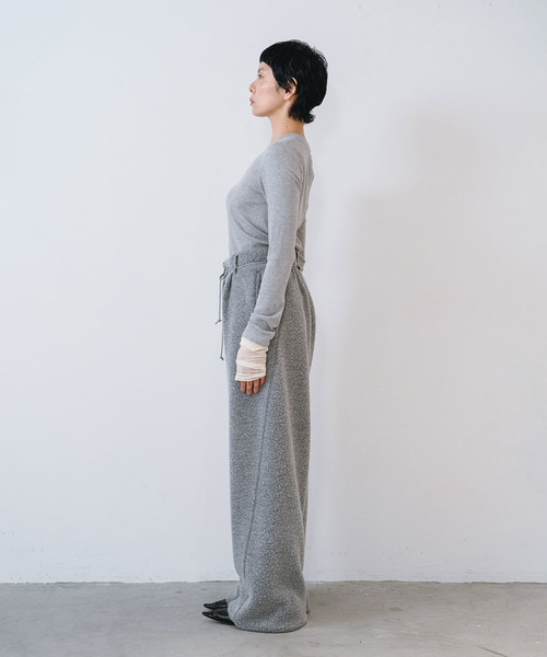 muller of yoshiokubo(ミュラーオブヨシオクボ)の「muller of yoshiokubo ミュラーオブヨシオクボ / POLAR PANTS ポーラーパンツ / MLF26418(その他パンツ・レディース・ブラック/グレー・38/36)」の4枚目の写真
