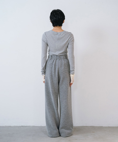 muller of yoshiokubo(ミュラーオブヨシオクボ)の「muller of yoshiokubo ミュラーオブヨシオクボ / POLAR PANTS ポーラーパンツ / MLF26418(その他パンツ・レディース・ブラック/グレー・38/36)」の5枚目の写真