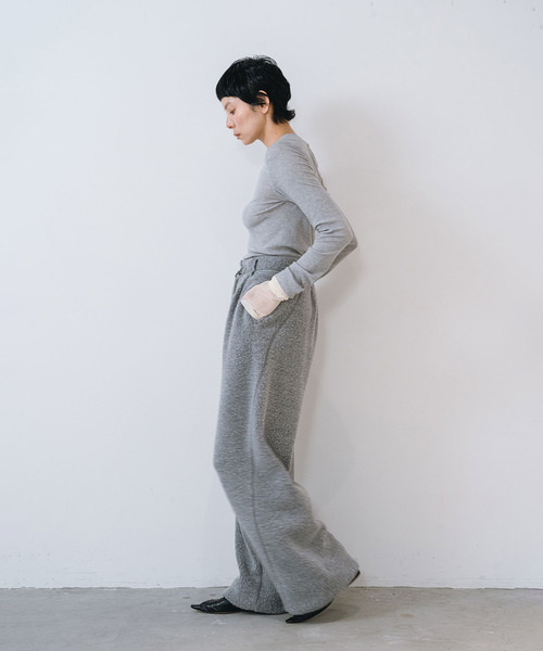 muller of yoshiokubo(ミュラーオブヨシオクボ)の「muller of yoshiokubo ミュラーオブヨシオクボ / POLAR PANTS ポーラーパンツ / MLF26418(その他パンツ・レディース・ブラック/グレー・38/36)」の7枚目の写真
