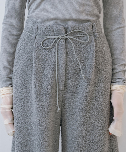 muller of yoshiokubo(ミュラーオブヨシオクボ)の「muller of yoshiokubo ミュラーオブヨシオクボ / POLAR PANTS ポーラーパンツ / MLF26418(その他パンツ・レディース・ブラック/グレー・38/36)」の8枚目の写真